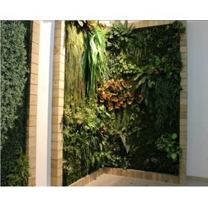 Artificial Grass & Leaves Wall
