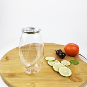 China 500ml Olive Shape Empty Bottles Plastic Jars With Easy Pull Cover Lotion on sale