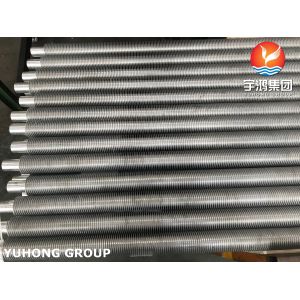 China ASME SA213 TP304 Extruded Fin Tube Stainless Steel + Al Fin for Economizer on sale