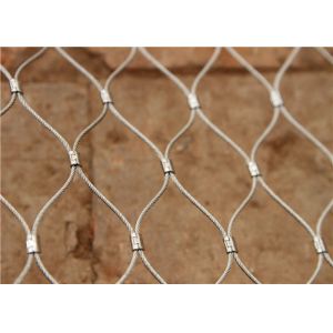 Inox Ferruled 1.2mm Stainless Steel Wire Rope Mesh For Balustrade Infill
