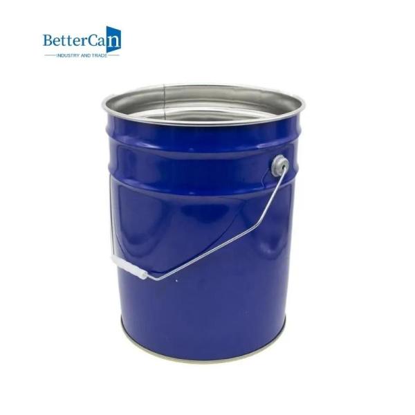 Buy Custom 5 Gallon Buckets Round 10L Metal Bucket Pail Stackable Package at wholesale prices