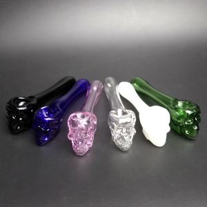 China Small Pyrex Hookah Pipe , Straight Smooking Water Pipe 4mm Thick on sale