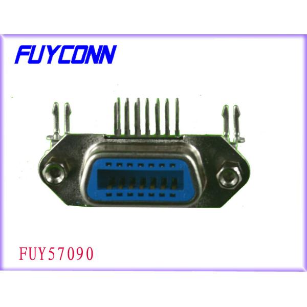 24 Pin Centronic PCB Right Angle Female Connector with Jack Screws and Board