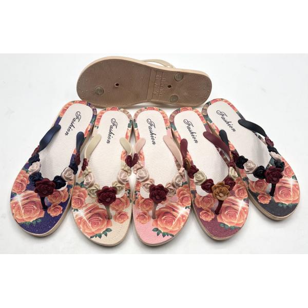 Summer Unisex Wholesale Women Beach PVC Printed Custom Flip Flops