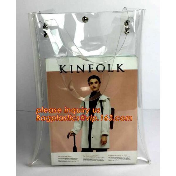 pvc shopping jelly bag promotional pvc duffle bag with handle, rope handle pvc reusable plastic shopping bag, promotiona