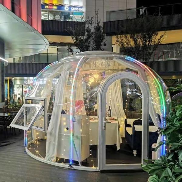 Buy Transparent 6m Geodesic Dome House With PC Aluminum Construction at wholesale prices