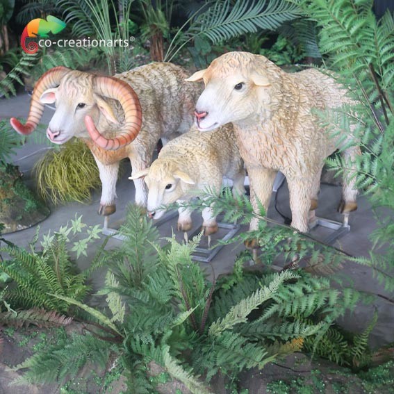 Buy Blue 110v Animatronic Sheep Simulated Animals For Animal Exhibitions at wholesale prices