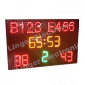 Quality 1240mm X 1900mm X 100mm Led Football Scoreboard / Soccer Score Board With Led Team Name for sale
