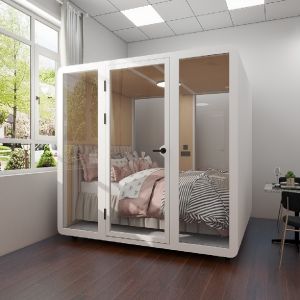 China Six Person Karaoke Booth Soundproof Acoustic Pods For Offices on sale