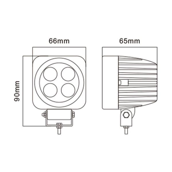 Modified Headlights for 4X4 off-Road LED Tractor Spotlight China