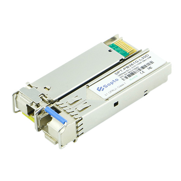 Quality 155M~1.25G BIDI SFP Module , SFP Optical Module Simplex SC / LC Interface for sale
