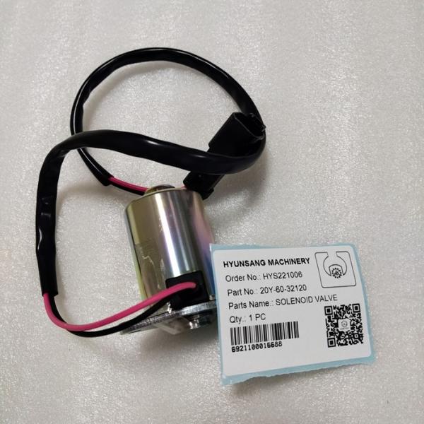 Buy Solenoid Valve 20Y-60-32120 20Y6032120 20Y-60-32121 20Y6032121 209-60-77250 2096077250 For PC200 PC300 at wholesale prices