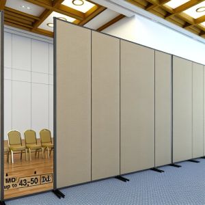 Banquet Halls Movable Partition Wall with MDF Surface and Up To 43-50dB