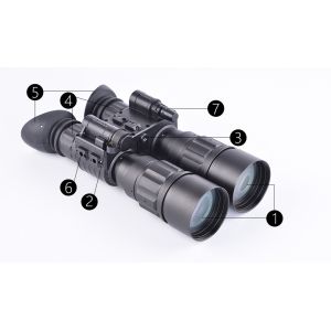 Handheld Night Vision Laser Thermal Imaging Binoculars Black