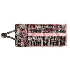 Colorful Handy Clutch Purse Makeup Brush Roll Bag Pen Holder Case Crocodile