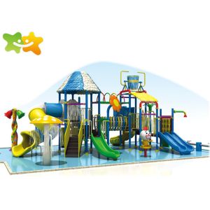 Theme Park Residential Pool Water Slides , Water Slide Playground Customized