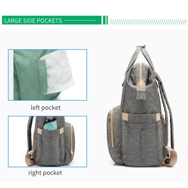 Oxford Fabric Tactical Diaper Bag Backpack With Changing Pad