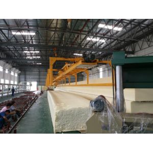 Full Automatic Horizontal Continuous PU Foam Production Line Long Foam Crane