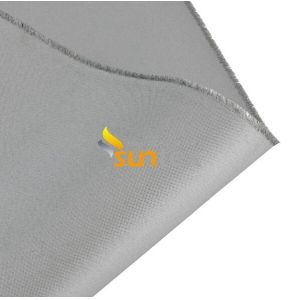 High Silica Fiberglass Fabric Coated Silicone / PU / Acrylic / Vermiculite Heat