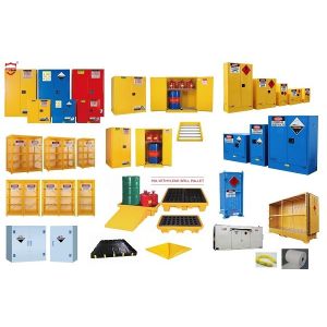 2-Doors Chemical Storage Cabinet With Recessed Handle Fire Proof Feature