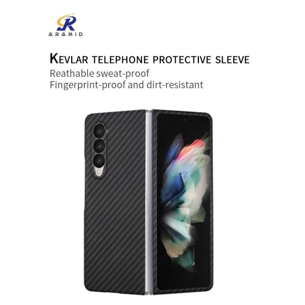 Camera Protection Aramid Fiber Phone Case For Samsung Galaxy Z Fold 3