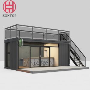 Zontop Luxury Ready Smart Prefabricated House Office Booth 20ft Container