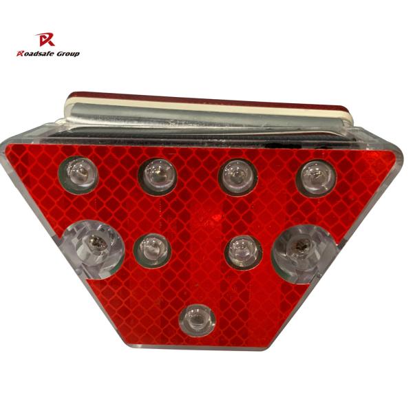 120mm Traffic Road Blinker Light Reflector Solar Road Delineator Posts With Base ODM