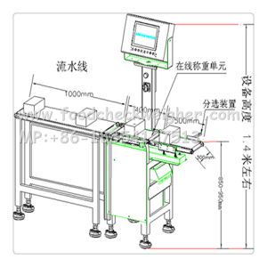 Bone meal check weigher,checkweigher combination with metal detector