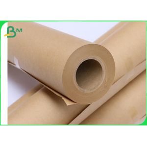 70gsm 80gsm 600mm * 270m Pure Kraft Paper Roll For Gift Wrapping Durable