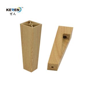 China KR-P0296W1 Irregular Oblique Plastic Sofa Feet Replacement 150mm Reduce Vibration on sale