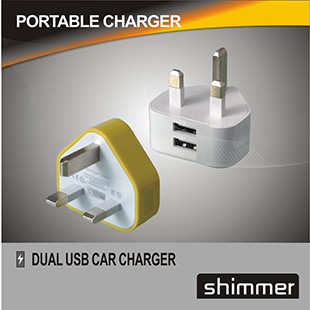 Buy 3rd-GENERATION UK DUAL USB TRAVEL CHARGER at wholesale prices
