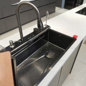 UltraDurable Stainless Steel Kitchen Sink Set with Integrated Faucet