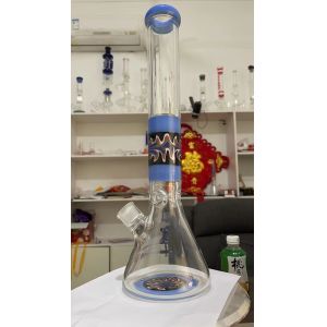 Quality Glass 7&quot; Hookah Water Pipe Color Hanging Bell Quartz Banger Hanger for sale