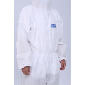 Quality FDA510K coverall isolation suit 63g Disposable Medical Protective Clothing for sale