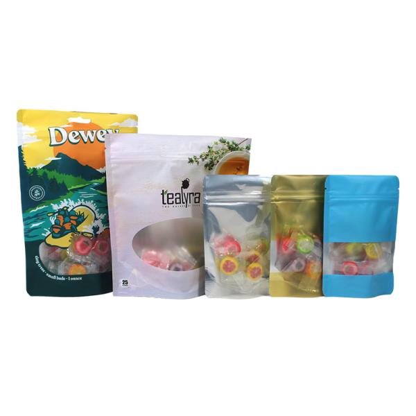 Buy Plastic Transparent Window Stand Up Pouch Custom For Fishing Lure Packaging at wholesale prices