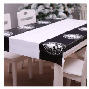Offset Printing Plain Dyed Halloween Table Cover 54*108''