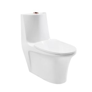 Quality 0.85GPF Elongated One Piece Toilets Seat Included Single Flush for sale
