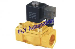 Quality EPDM or fluororubber Sealed Brass Zinc 2 way Electric Water Solenoid Valves PU220-06 for sale