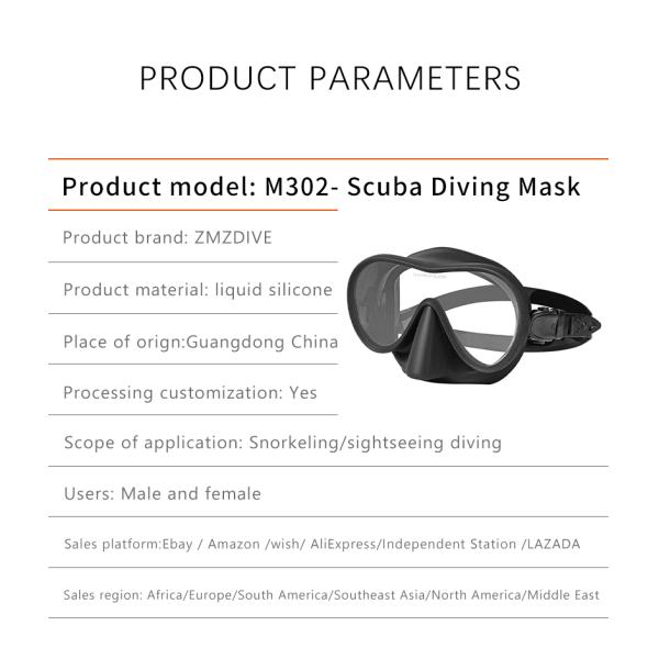 Customized Easybreath Snorkel Mask Diving Goggles And Breathing Tube Set