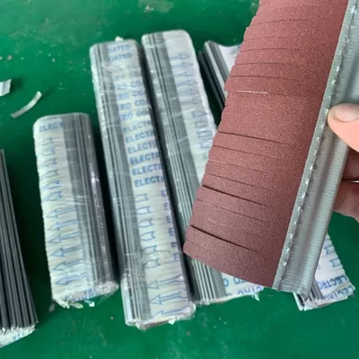 Customizable Industrial Sandpaper Strips Brush for Woodworking Sanding