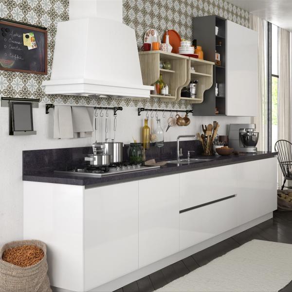 Buy Modern Apartment Kitchen Cabinet with Optional Appliance Home Storage at wholesale prices