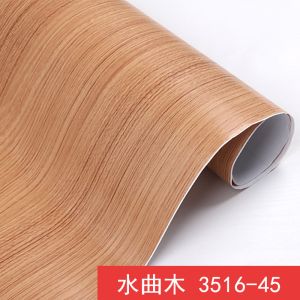 Wood grain Home Decor Furniture Vinyl Wrap Waterproof Wall Sticker Self Adhesive