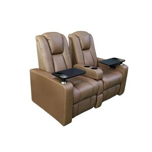 Reclining 2 Seat Movie Theater Couches With Cup Holder