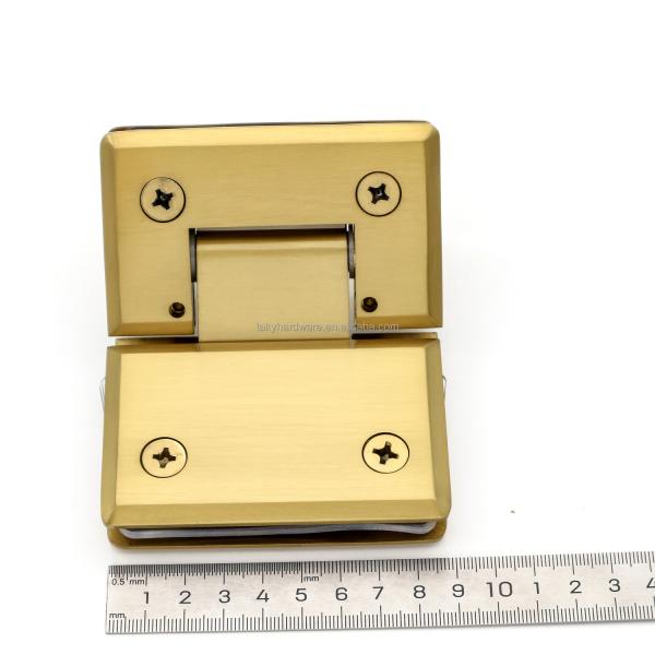 Sliver/Black 135 Degree Glass to Glass Shower Hinge with Stainless Steel Construction