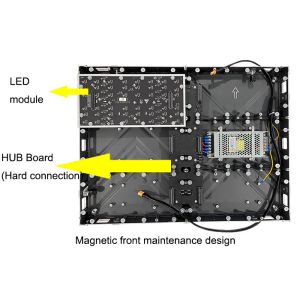 Folding Poster LED Screen 60cm Height Convenient Small Space Light Weight
