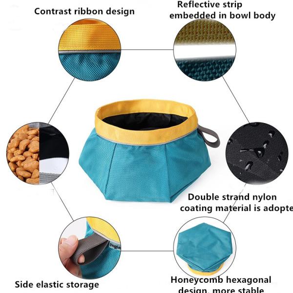 Outdoor Folding Water Feeding Pet Bowl Portable Travel Out Dog Bowl Snack Bowl Pet Supplies