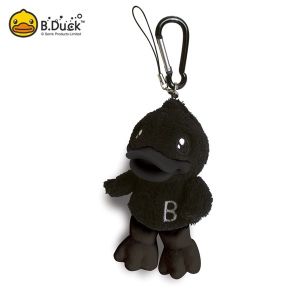 B.Duck Plush Promotional Plastic Keychain 7×6×12cm for Children Gifts