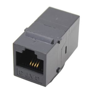 Exact Cables ABS CAT3 UTP Inline Coupler FTP Keystone Jack Female to Female Lan
