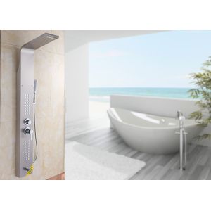 5 Functions SS Brushed Shower Panel Kit Massage Mode Chrome Finshing Surface