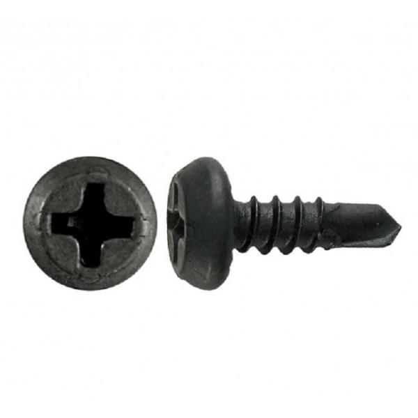 Buy 7-20 x 7/16 Philips Pan Head Self Drilling Framing Screw #2 Drilling Point, Black Phosphate at wholesale prices